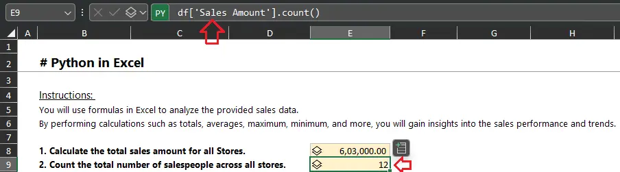 Number of Salespeople