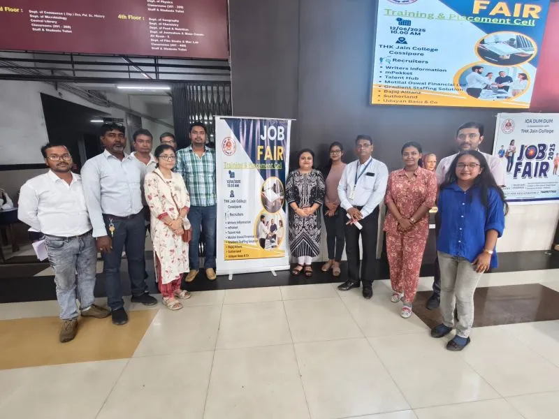 THK Jain College - ICA Job Skills, Dum Dum Job Fair 2025 - Pic3