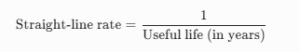 Straight Line Depreciation 