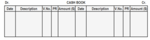 Single Column Cashbook 