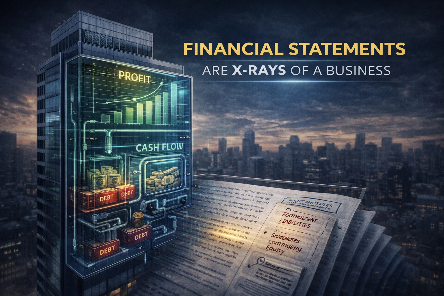 Financial statements are not paperwork. They are x-rays of a business.