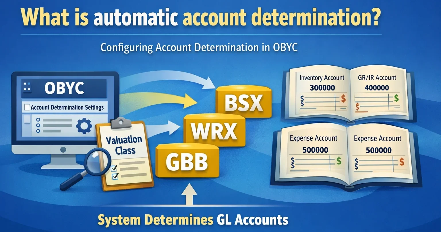 What is automatic account determination?