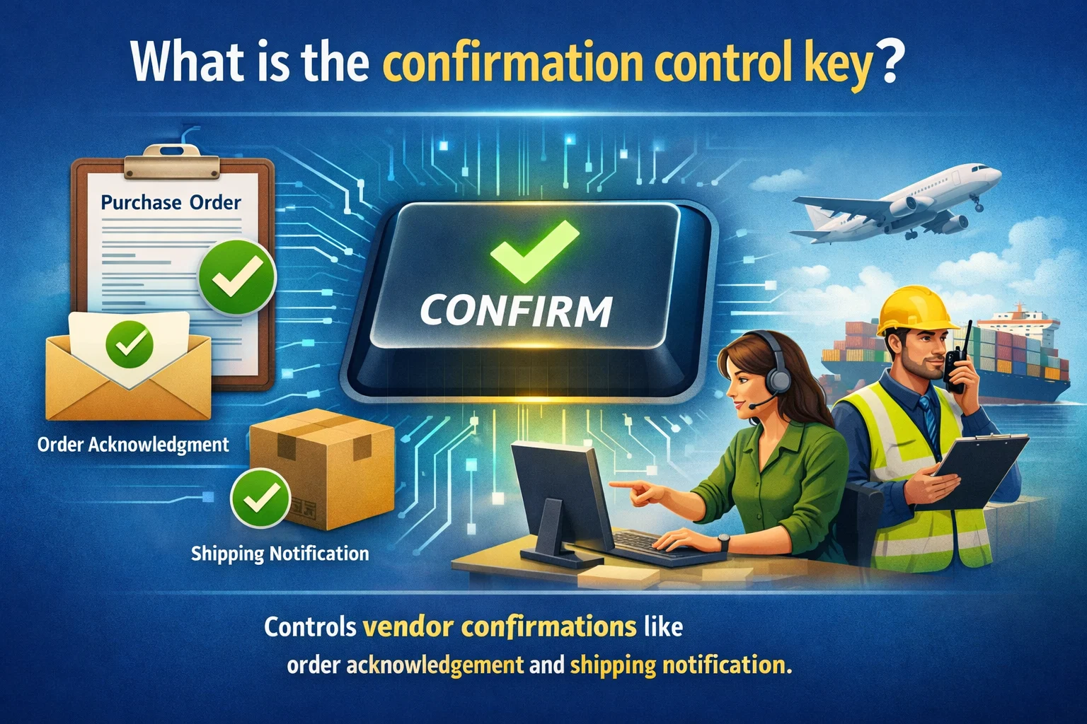 What is the confirmation control key?