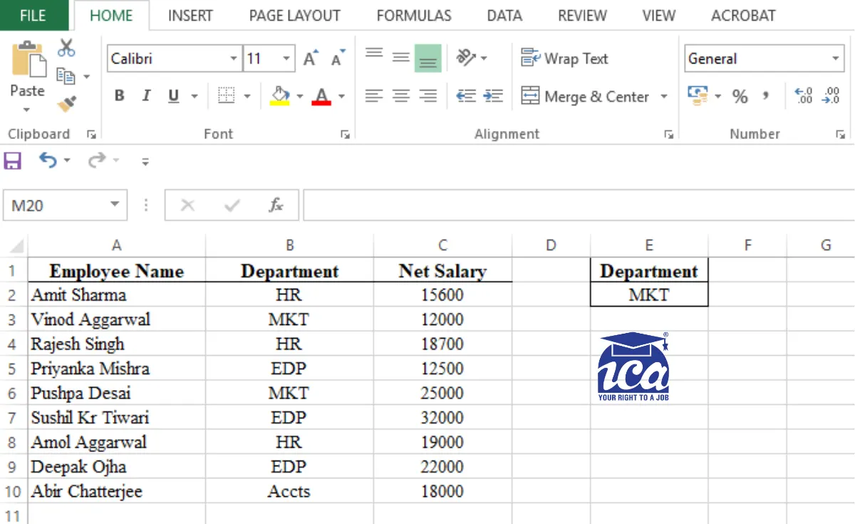 Example: Database for Macro