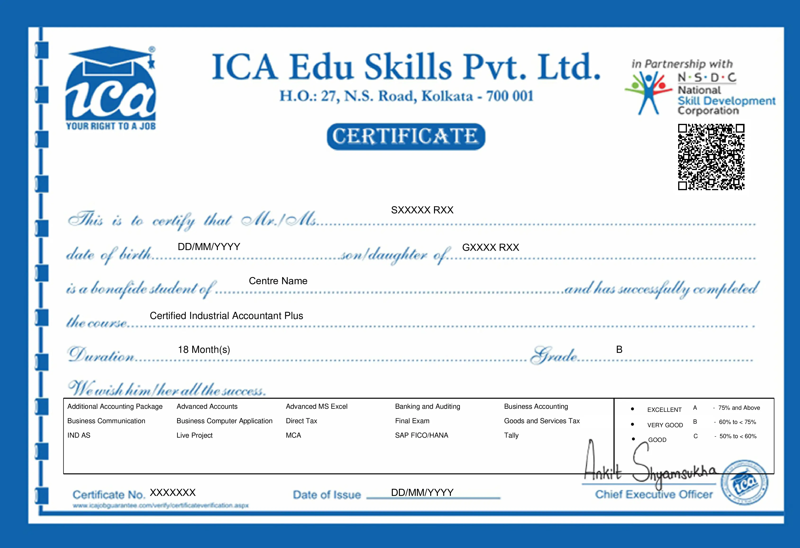 accounting course CIA certification
